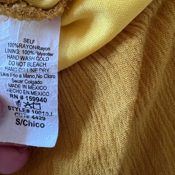 Mustard cut-out jumpsuit size small - Picture 4 of 4